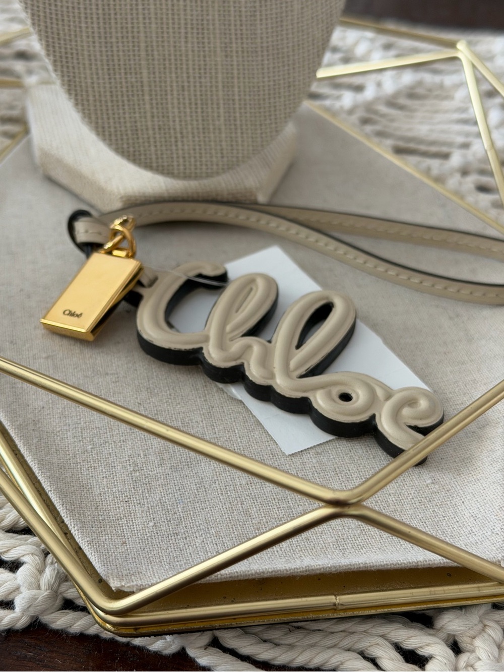 Chloé Leather Logo Bag Charm - New with Tags